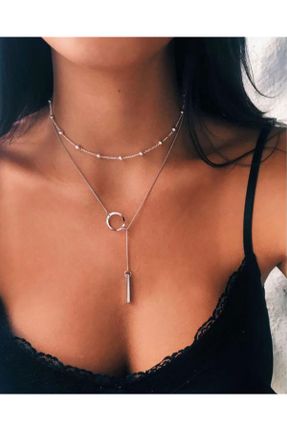 گردنبند جواهر زنانه کد 63061459