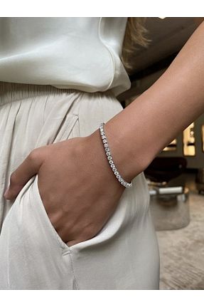 دستبند استیل (فولاد) زنانه سنک زیرکون Roosvel - کد 746266630