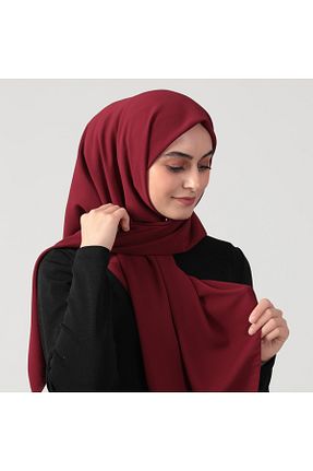 روسری زرشکی پلی استر ipekistanbul - کد 747189490