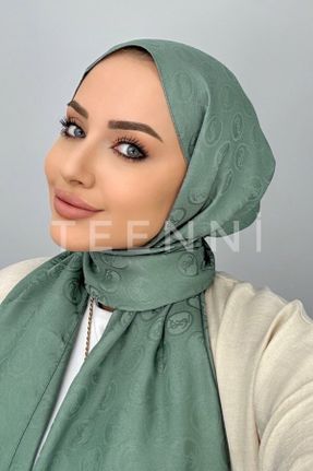 شال سبز زنانه ابریشم کد 746255514