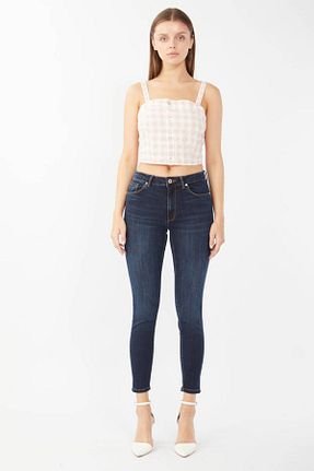 شلوار جین سرمه ای زنانه رگولار BANNY JEANS - کد 313607789