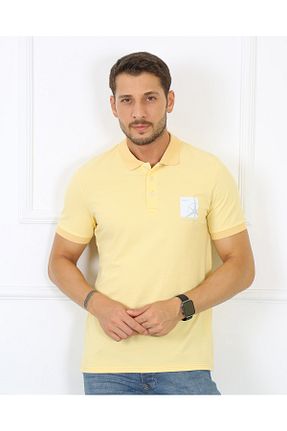 پولوشرت زرد مردانه پارچه UOMOPARK - کد 746296405