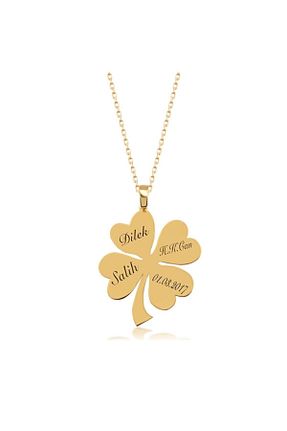 گردنبند جواهر زرد زنانه dzgsilver - کد 57514919