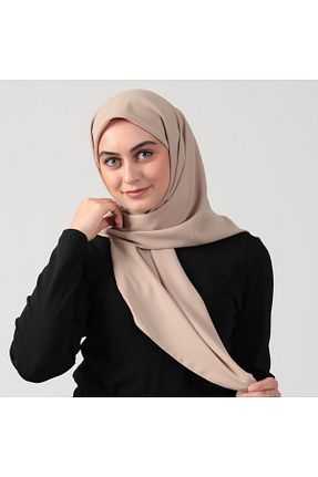 روسری بژ پلی استر ipekistanbul - کد 746624206