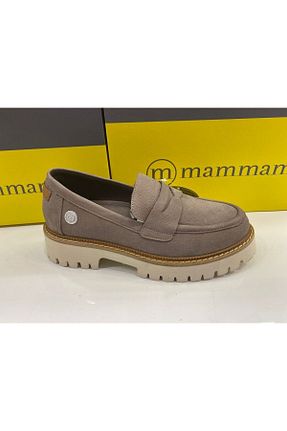 کفش کژوال قهوه ای زنانه چرم خالص Mammamia - کد 746704815
