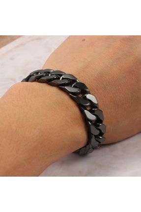 دستبند استیل مشکی زنانه فولاد ( استیل ) کد 734620136