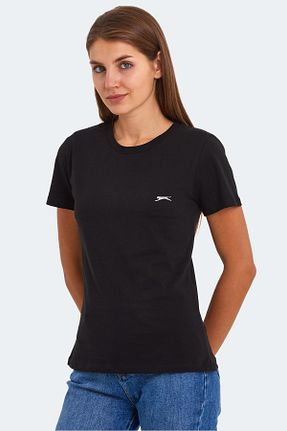 تیشرت مشکی زنانه رگولار Slazenger - کد 746971007