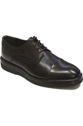 کفش آکسفورد قهوه ای مردانه چرم خالص Pierre Cardin - کد 747239596