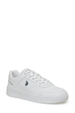 کفش اسنیکر سفید مردانه بند دار U.S. Polo Assn. - کد 747150756