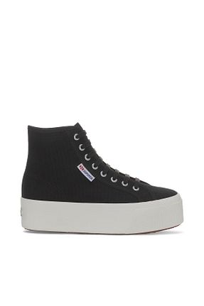 کفش اسنیکر مشکی زنانه بند دار Superga - کد 747151975