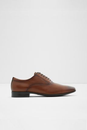 کفش کلاسیک قهوه ای مردانه چرم طبیعی پاشنه کوتاه ( 4 - 1 cm ) پاشنه ساده کد 747152129