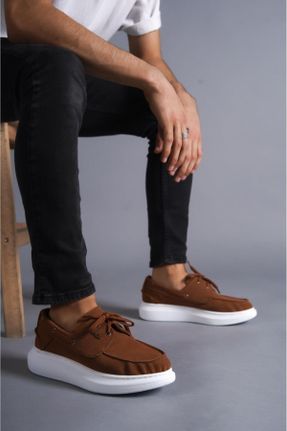 کفش کلاسیک قهوه ای مردانه پارچه نساجی پاشنه کوتاه ( 4 - 1 cm ) پاشنه ضخیم کد 747719987