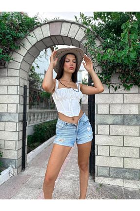 بلوز سفید زنانه ساده luvita co - کد 747811014