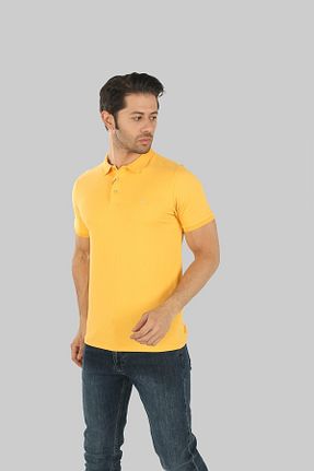 تیشرت زرد مردانه اسلیم فیت TACOMARK - کد 748133126