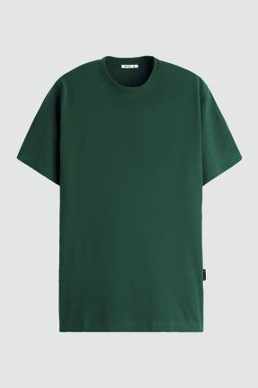 تی شرت سبز زنانه لش یقه گرد کد 685784208