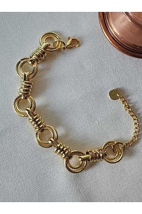 دستبند استیل (فولاد) طلائی زنانه استیل (فولاد) ZÜLİSCH - کد 748245496