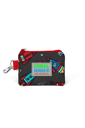 کیف پول طوسی بچه گانه سایز متوسط Coral High - کد 98625998