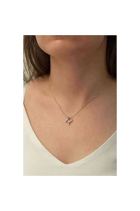 گردنبند نقره زرد زنانه 925 عیار Şimal Silver - کد 46371428