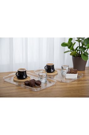 سینی سفید پلاستیک MİLANO HOME - کد 748859879