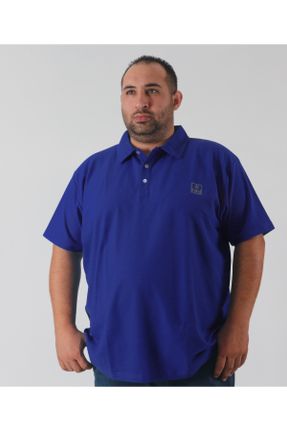 تی شرت آبی زنانه سایز بزرگ پنبه (نخی) کد 370615114