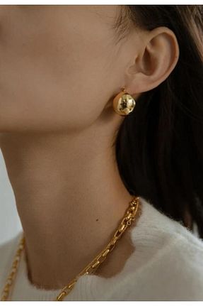 گوشواره جواهر طلائی روکش طلا RiRi Store - کد 747605670
