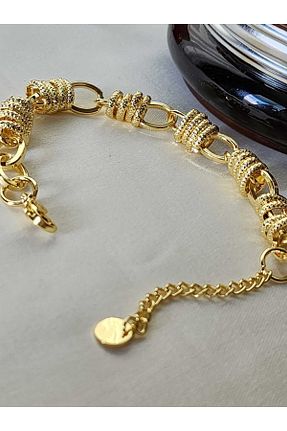 دستبند استیل (فولاد) طلائی زنانه استیل (فولاد) ZÜLİSCH - کد 747769099