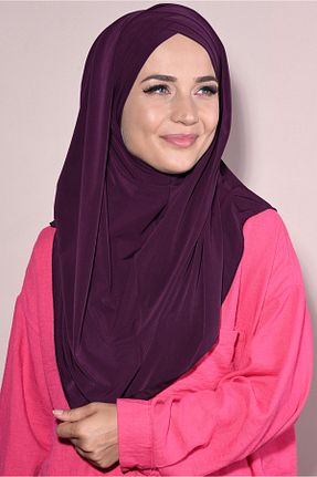 شال بنفش زنانه پنبه پلی استر Nowa Scarf - کد 747795799