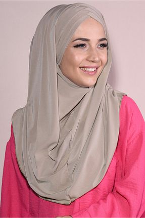 شال طوسی زنانه پنبه پلی استر Nowa Scarf - کد 747804280