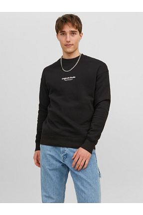 سوئیشرت مشکی مردانه چاپی Jack & Jones - کد 747841288