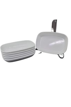 بشقاب غذاخوری سفید قابل استفاده در مایکروویو کد 747670304