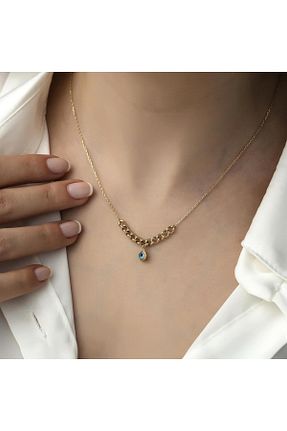 گردنبند طلا زرد زنانه 14 عیار HEMS JEWELLERY - کد 746141792