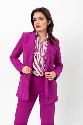 کت بنفش زنانه Blazer Swass - کد 748666964