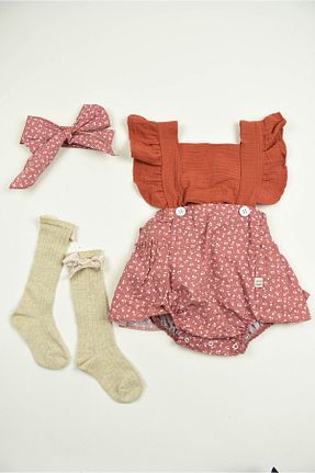 ست نوزادی نارنجی بچه گانه Baby Minty - کد 748881510