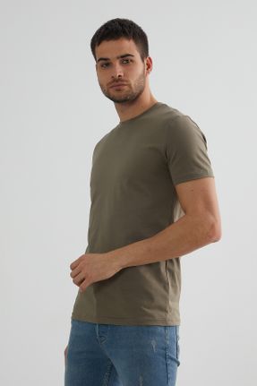 تی شرت خاکی مردانه کد 747610326