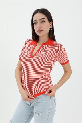 لباس نارنجی زنانه تریکو Genel Markalar - کد 747850962