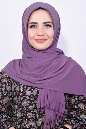 شال صورتی زنانه پنبه - پلی استر کد 747855649