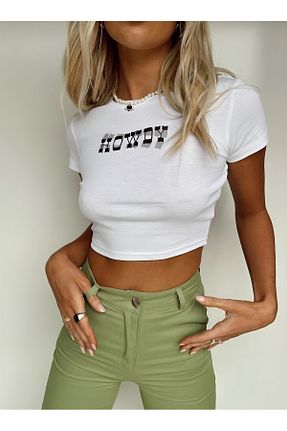 بلوز سفید زنانه چاپی Jose Clothing - کد 747905720