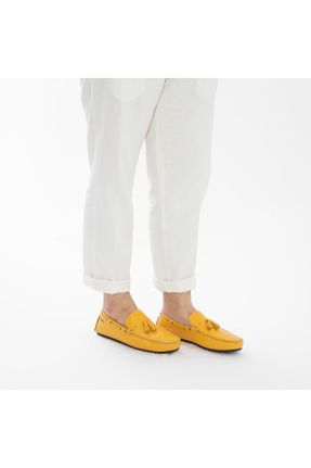 کفش لوفر زرد مردانه پاشنه کوتاه ( 4 - 1 cm ) کد 117109457