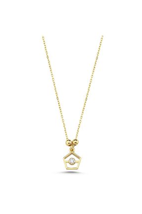 گردنبند طلا زرد زنانه 14 عیار HEMS JEWELLERY - کد 746142499