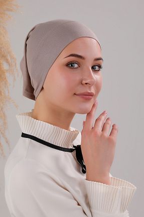 کلاه شنای حجاب قهوه ای زنانه Melodi Scarf - کد 740737635