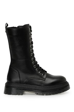 بوت / نیم بوت مشکی زنانه چرم خالص Nine West - کد 747921502