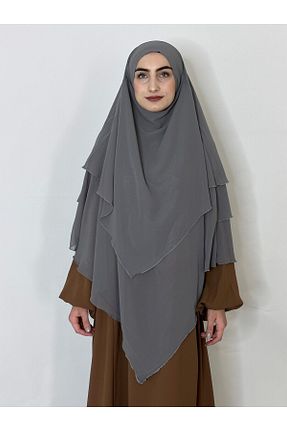 روسری طوسی شیفون erasra class - کد 748660239