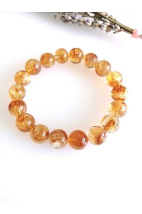 دستبند جواهر نارنجی زنانه سنگ طبیعی ARTEMİS - کد 734359052