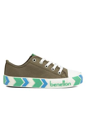 کفش اسنیکر سبز بچه گانه بند دار Benetton - کد 748842318