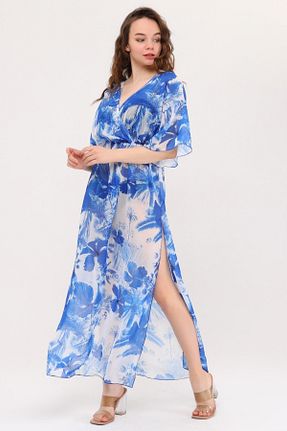 لباس ساحلی آبی زنانه پلی استر Bolder - کد 276170994