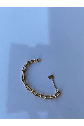 دستبند استیل (فولاد) طلائی زنانه استیل ضد زنگ BORENO - کد 748893570