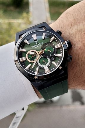 ساعت مچی سبز مردانه 45 میلی متر Daniel Klein - کد 744530605