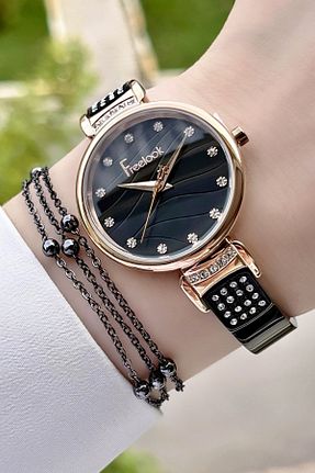ساعت مچی مشکی زنانه 31-35 میلی متر Freelook - کد 732139637