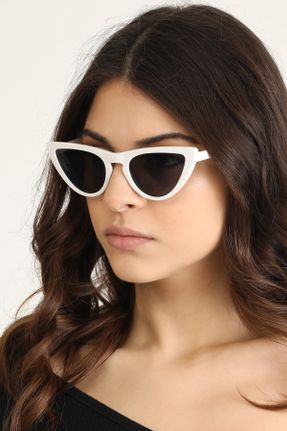 عینک آفتابی مشکی زنانه 52 UV400 استخوان گربه ای کد 176654383