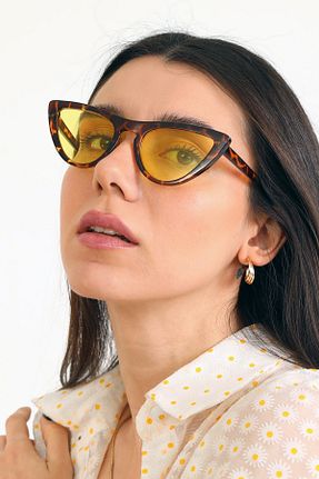 عینک آفتابی زرد زنانه UV400 Babafiyatlar - کد 176443348